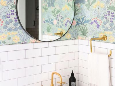 Mix Tile With Wallpaper
